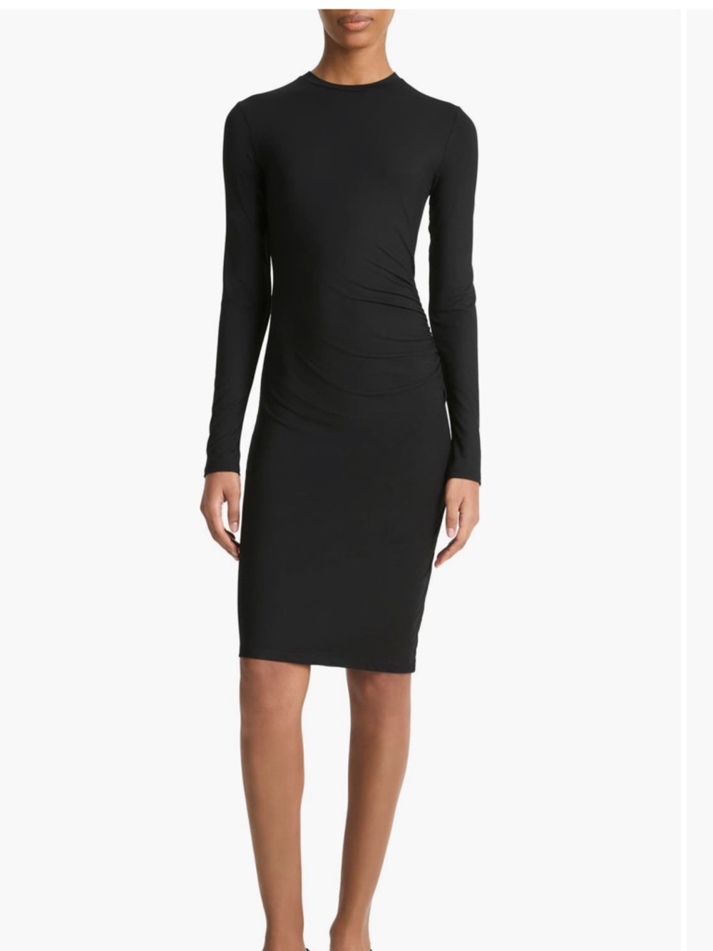 Vince Draped Long Sleeve
Crewneck Dress